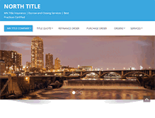 Tablet Screenshot of northtitle.com